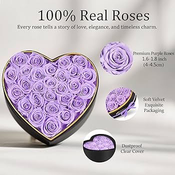 ステンレス製バラ　緑色×ハート柄　1輪 生花】バラ(紫) 品種おまかせ【60cm/山形県】｜Flower Smith